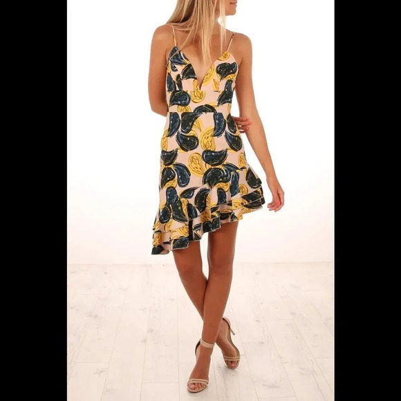 C/meo temptation blush paisley mini dress medium - Picture 16 of 17